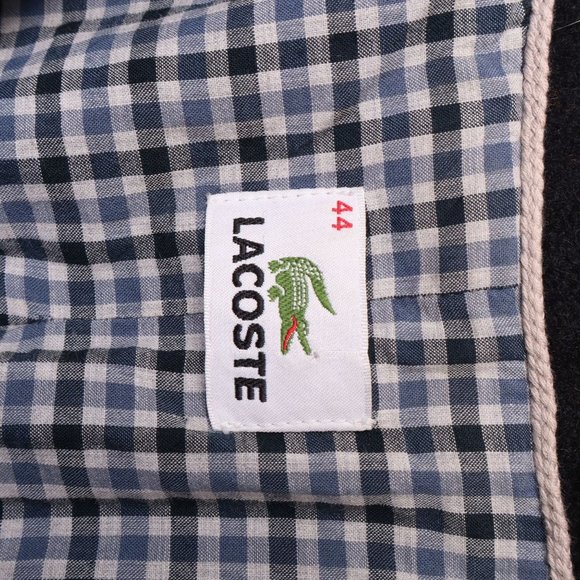 LACOSTE 70% Wool Black Blazer - Picture 3 of 6